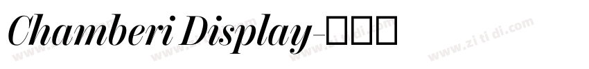 Chamberi Display字体转换